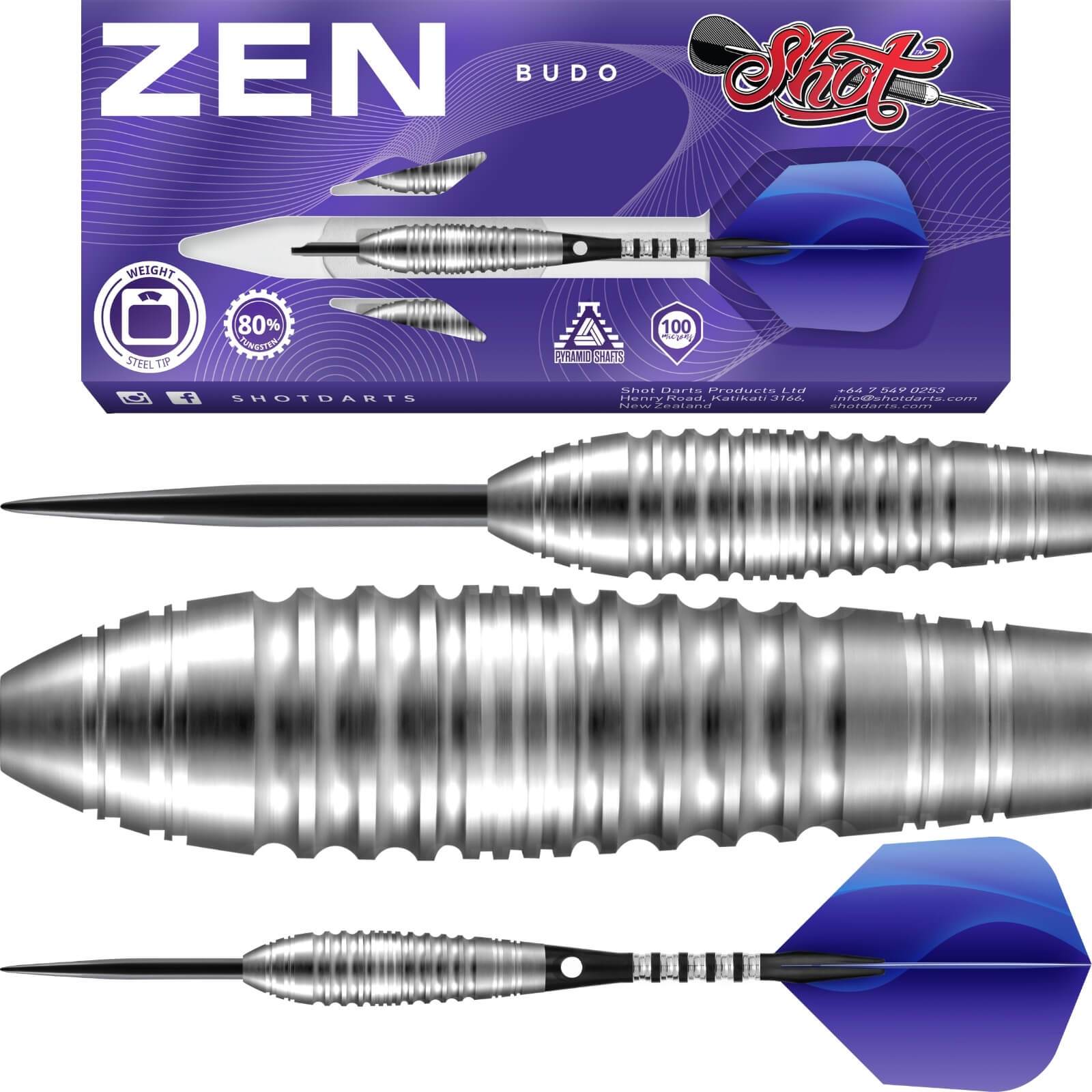 Shot - Zen Budo Darts - Steel Tip - 80% Tungsten - 23g 24g 26g