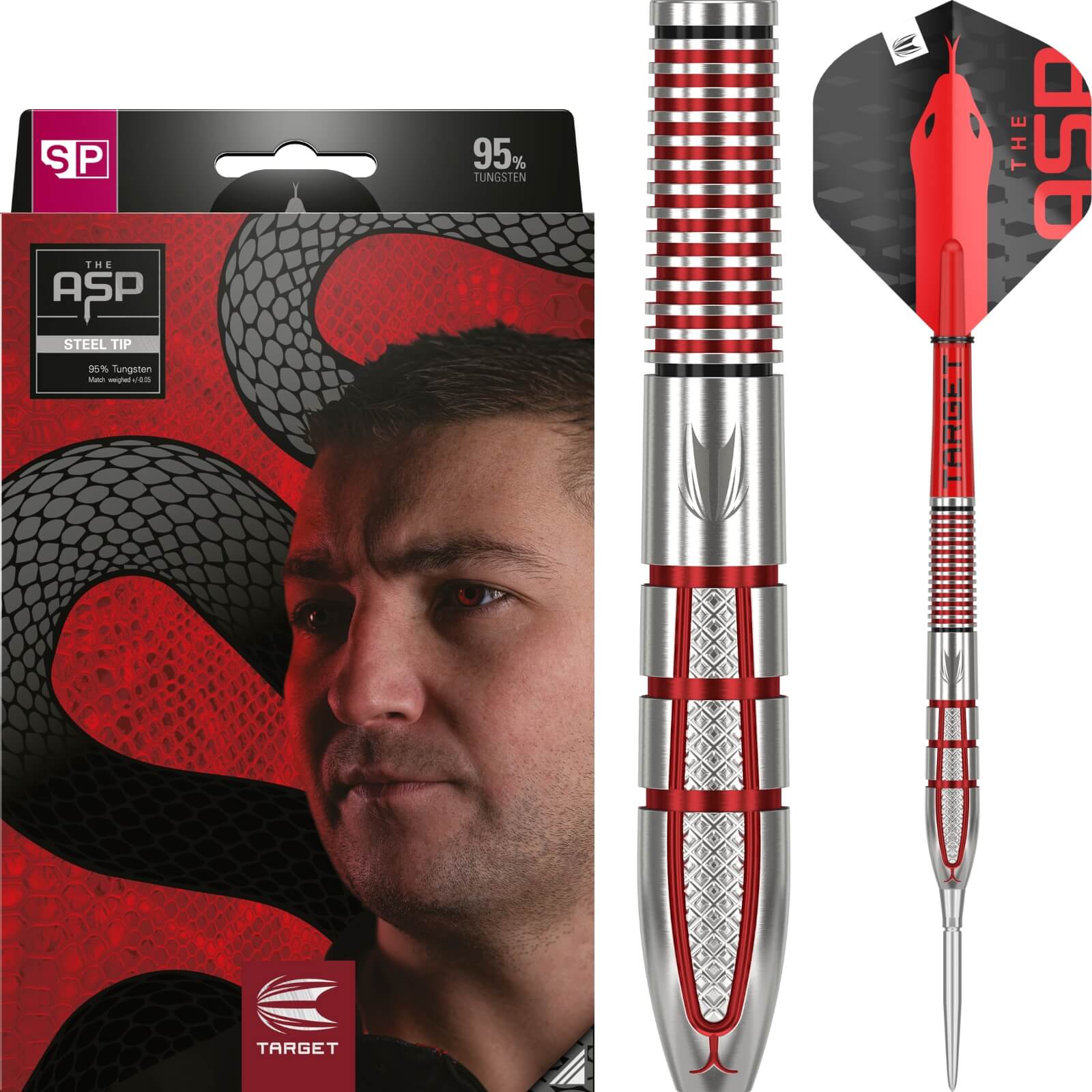 Target - Nathan Aspinall Gen 2 Darts - Swiss Point - Steel Tip - 95% Tungsten - 22g 23g 24g 26g