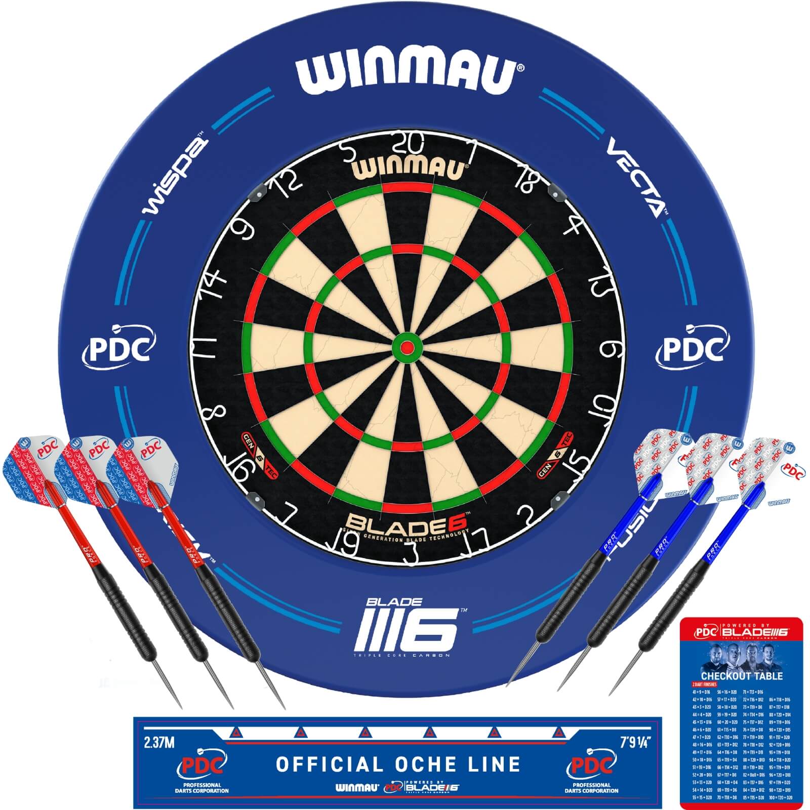 Winmau - Blade 6 PDC Dartboard Surround Set