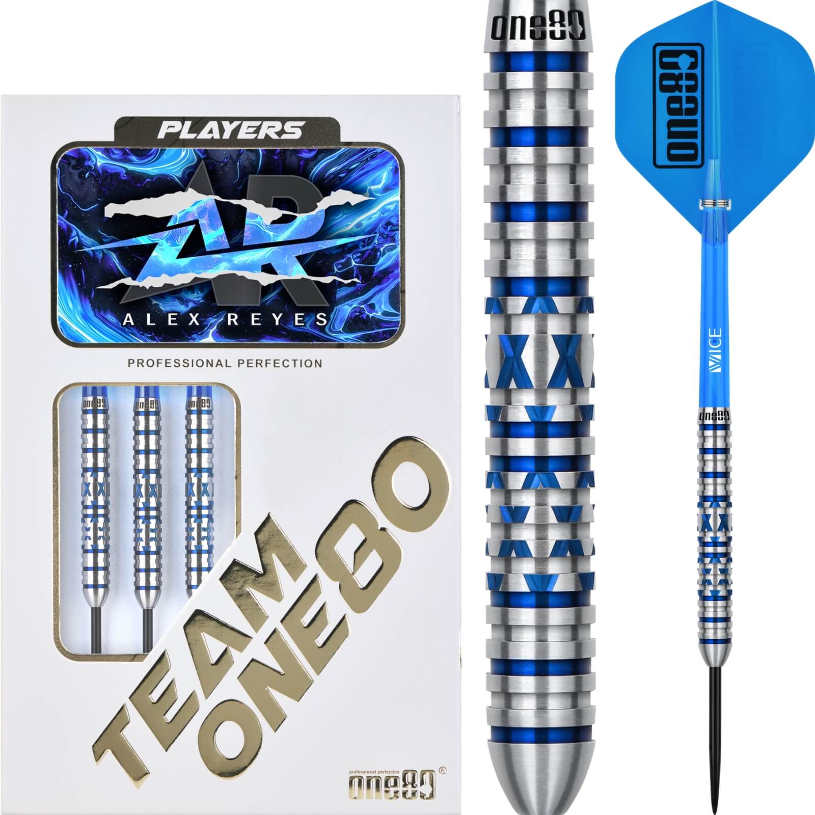 One80 - Alex Reyes Darts - Steel Tip - 90% Tungsten - 20g