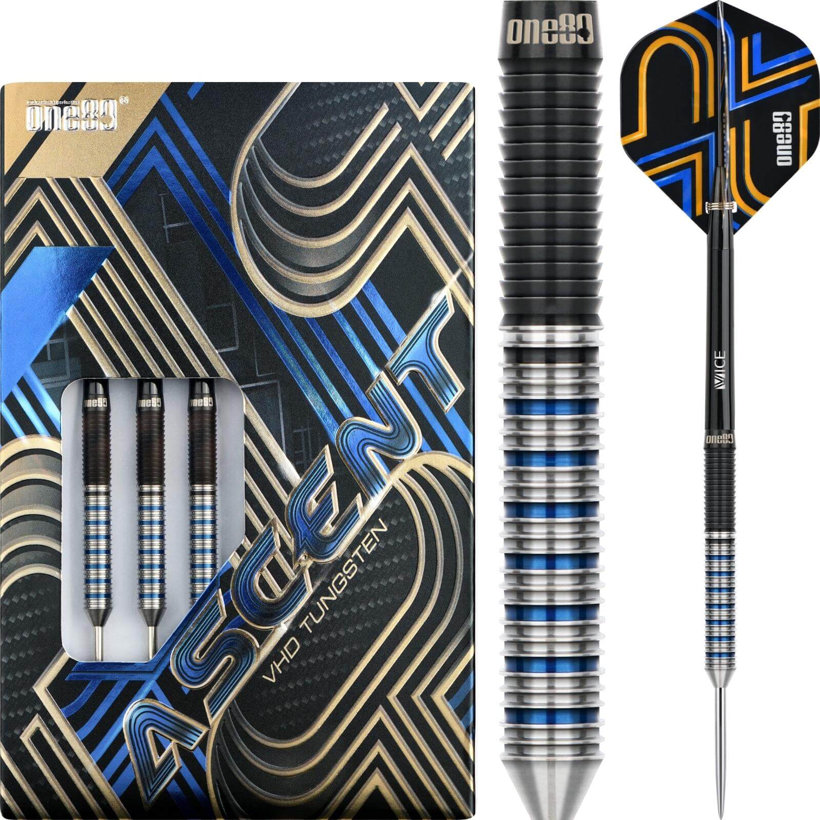 One80 - Ascent 01 Darts - Steel Tip - 90% Tungsten - 22g 24g