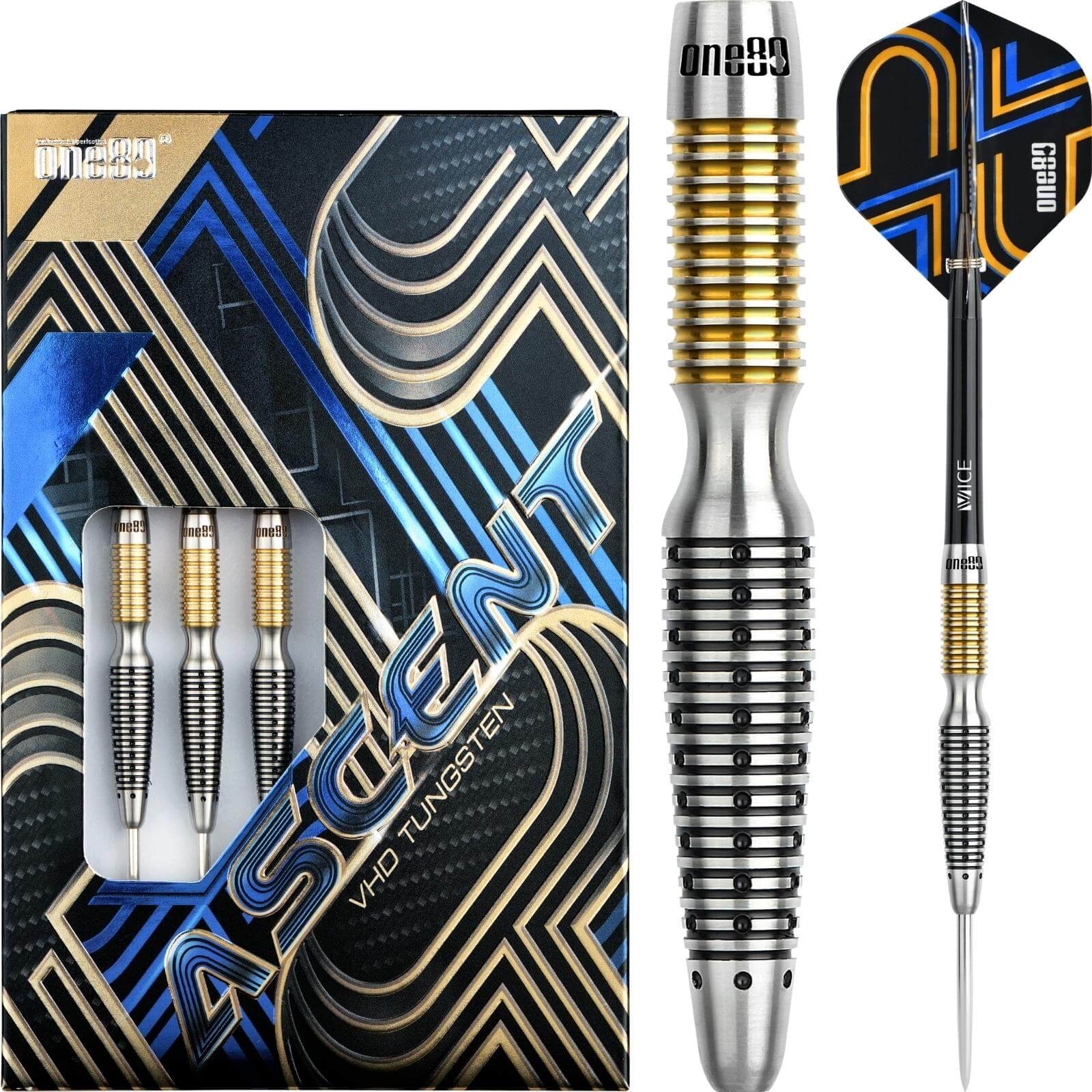 One80 - Ascent 03 Darts - Steel Tip - 90% Tungsten - 23g 25g