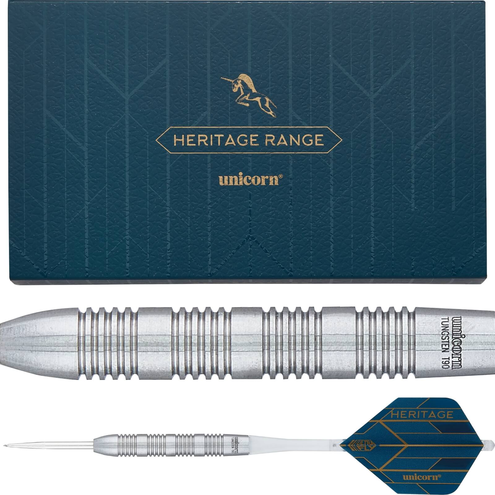 Unicorn - Heritage T90 1976 Darts - Steel Tip - 90% Tungsten - 25g