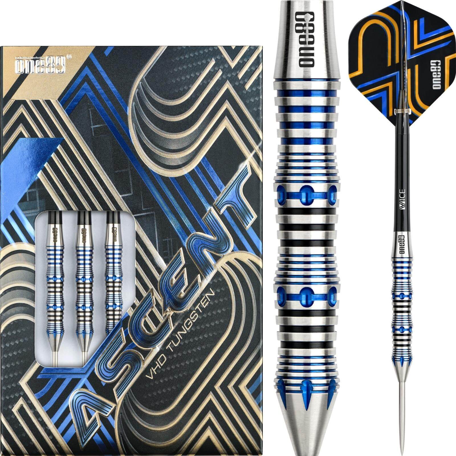 One80 - Ascent 02 Darts - Steel Tip - 90% Tungsten - 23g 25g