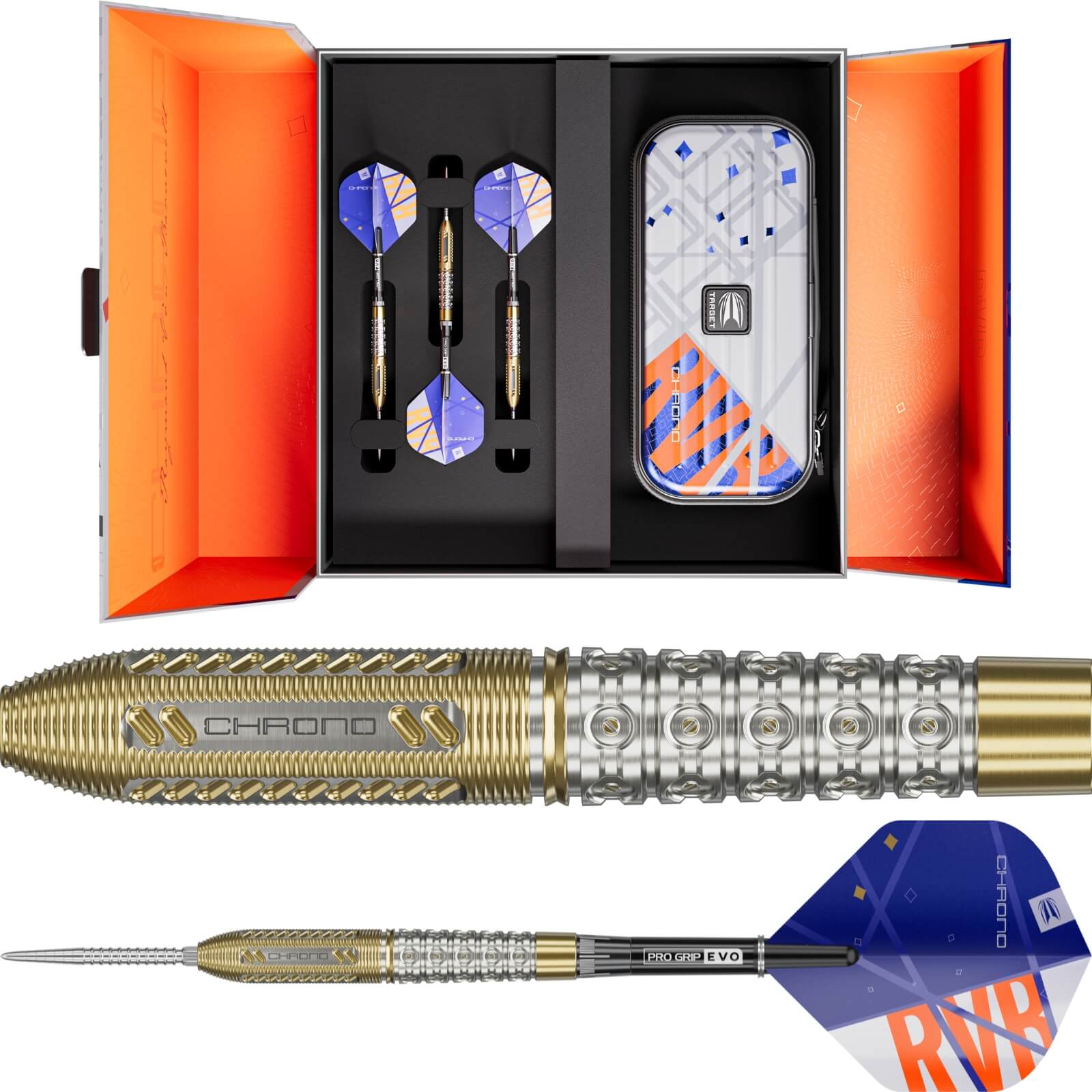 Target - Raymond van Barneveld Chrono Darts - Swiss Point - Steel Tip - 95% Tungsten - 21g 23g 25g