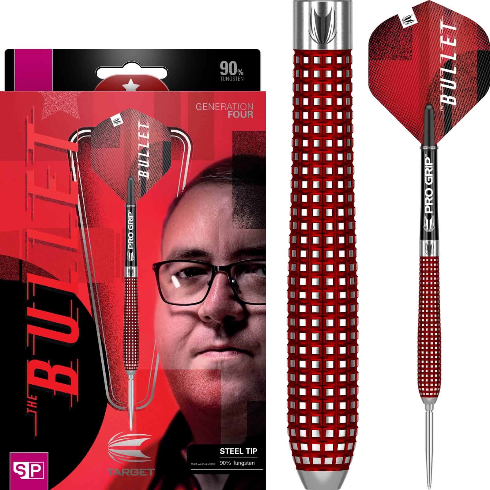 Target - Stephen Bunting Gen 4 Darts - Swiss Point - Steel Tip - 90% Tungsten - 12g 23g 25g