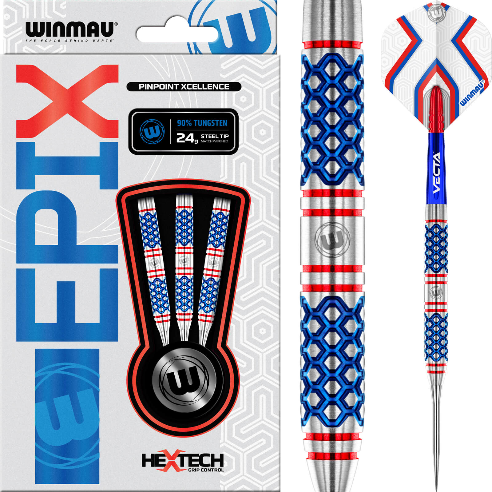 Winmau - Epix Darts - Steel Tip - 90% Tungsten - 24g 26g