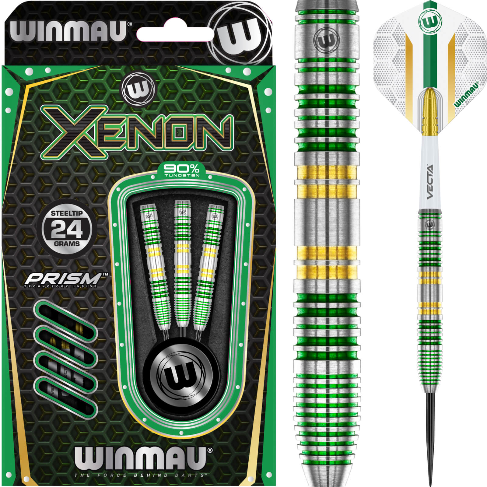 Winmau - Xenon Darts - Steel Tip - 90% Tungsten - 23g 24g 25g