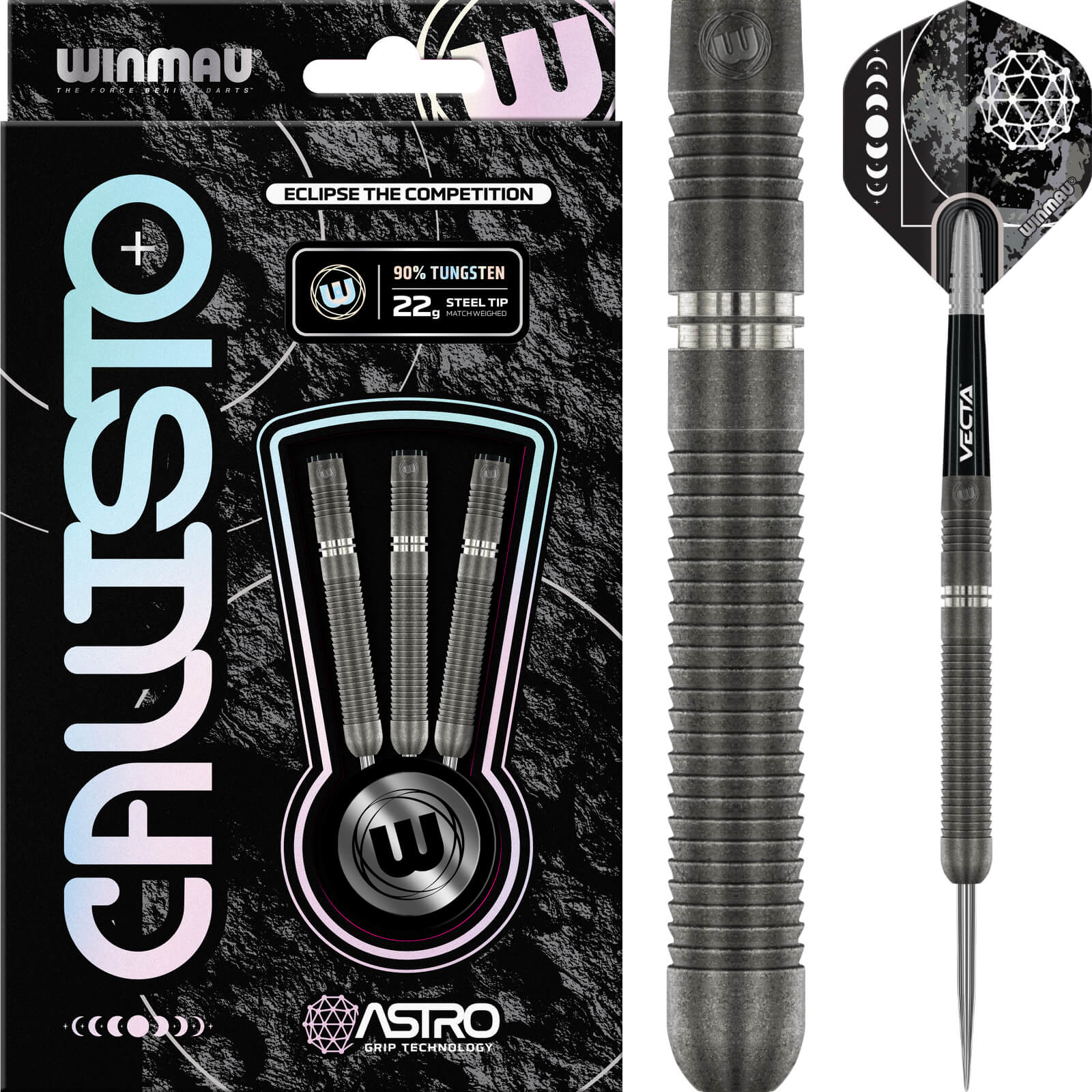 Winmau - Callisto 1 Darts - Steel Tip - 90% Tungsten - 22g 24g