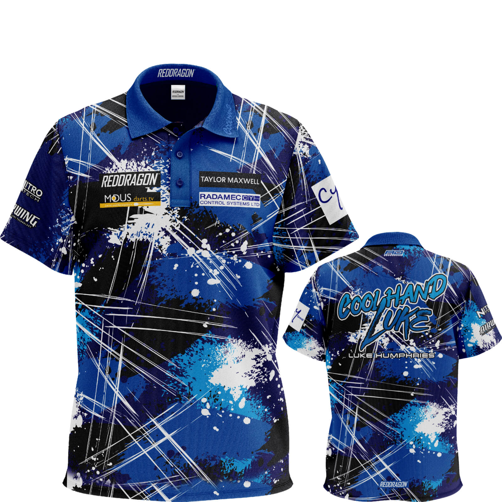 Red Dragon - Luke Humphries World Champion Tour Polo Dart Shirt - S to 3XL