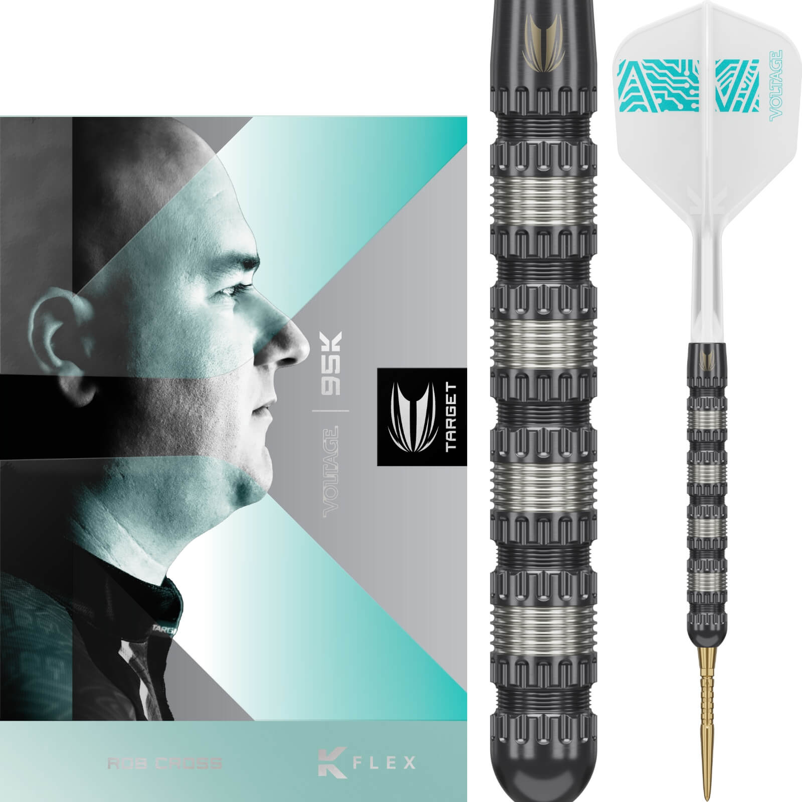 Target - Rob Cross 95K Darts - Swiss Point - Steel Tip - 95% Tungsten - 21g 22g 23g