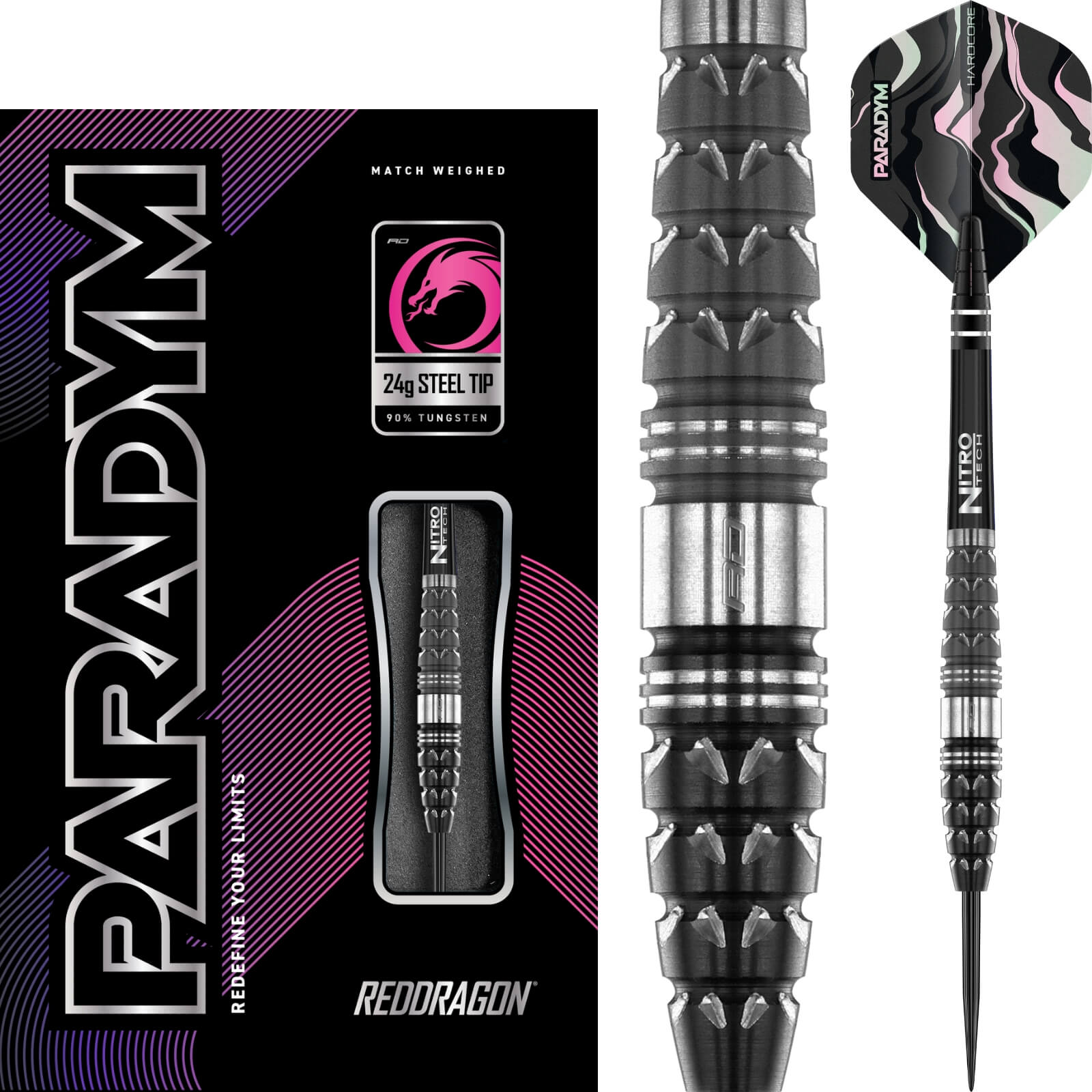 Red Dragon - Paradym Darts - Steel Tip - 90% Tungsten - 24g 26g