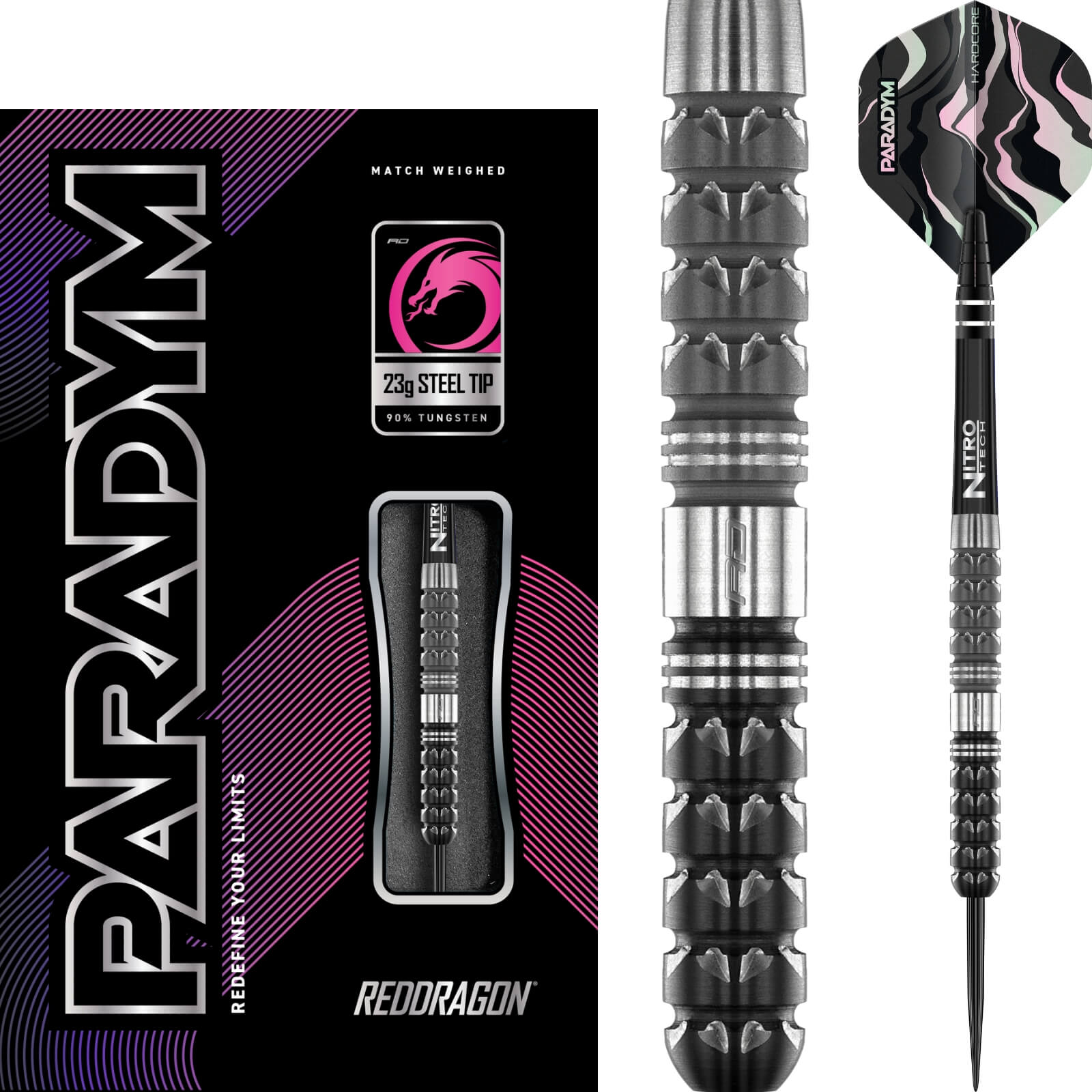 Red Dragon - Paradym Darts - Steel Tip - 90% Tungsten - 21g 23g 25g