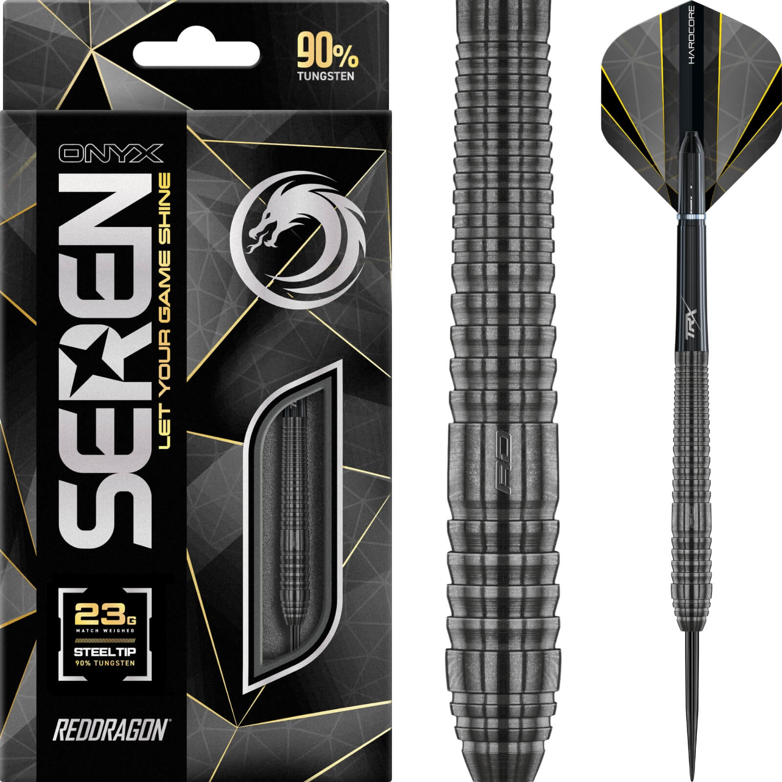 Red Dragon - Seren 2 Onyx Darts - Steel Tip - 90% Tungsten - 21g 23g