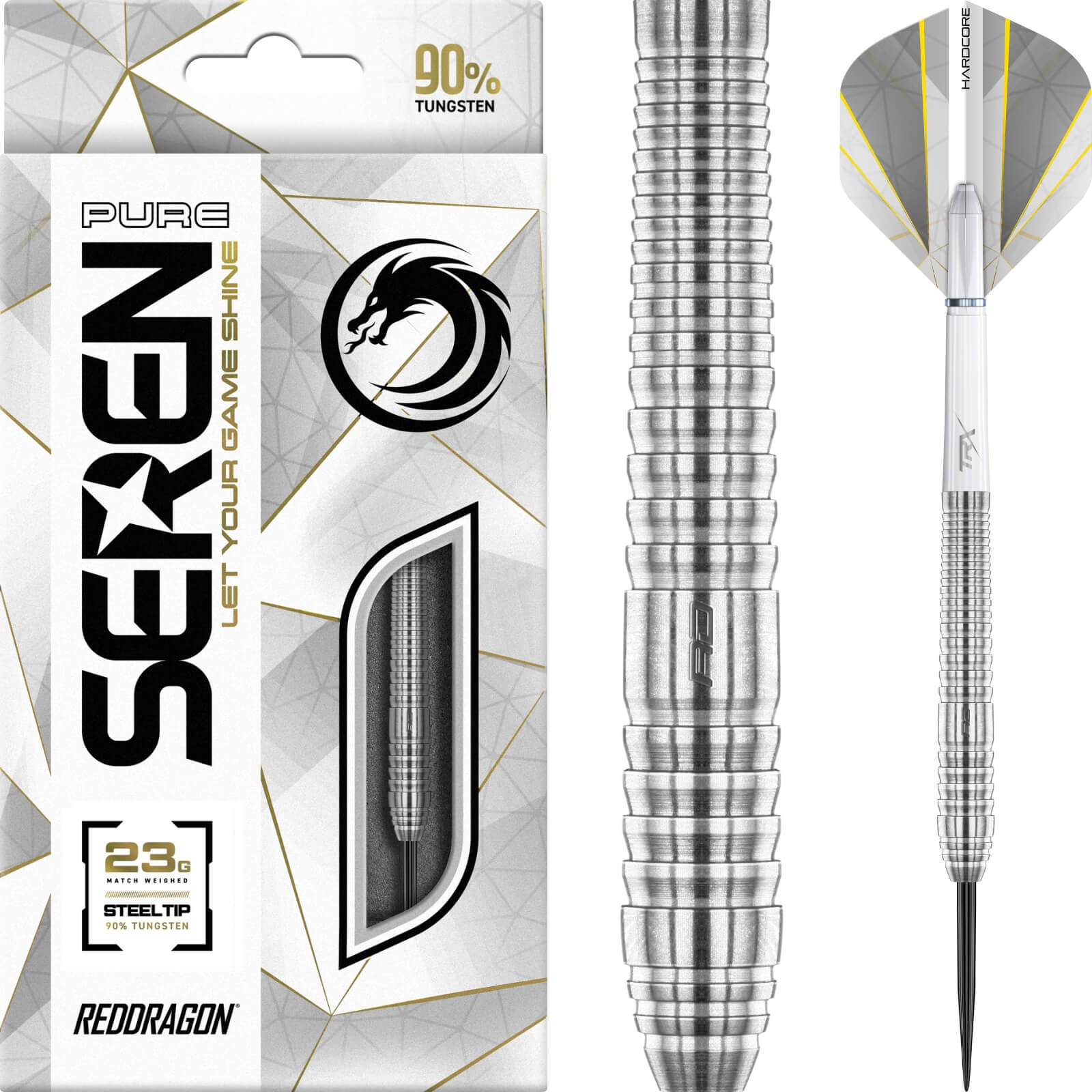 Red Dragon - Seren 2 Pure Darts - Steel Tip - 90% Tungsten - 21g 23g